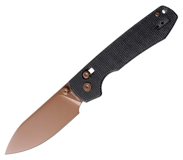 Vosteed Raccoon CB Black Micarta Copper Dune