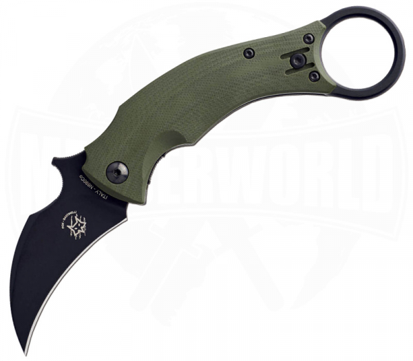 Fox Knives Black Bird Green