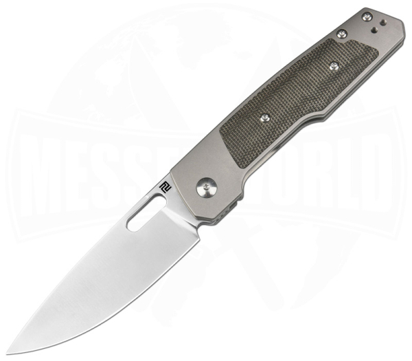 Artisan Cutlery Gambit S90V/Titan/Green Micarta