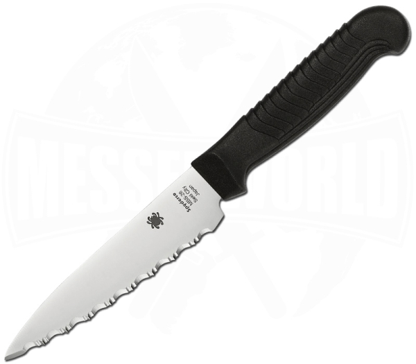 Spyderco Kitchen Classics Paring Knife Serrated Black