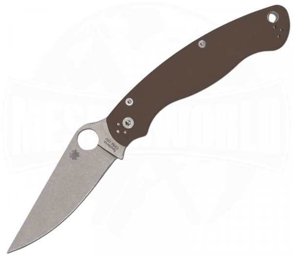 Spyderco Military 2 G10 Brown CPM 15V Sprint Run C36GPBN15V2