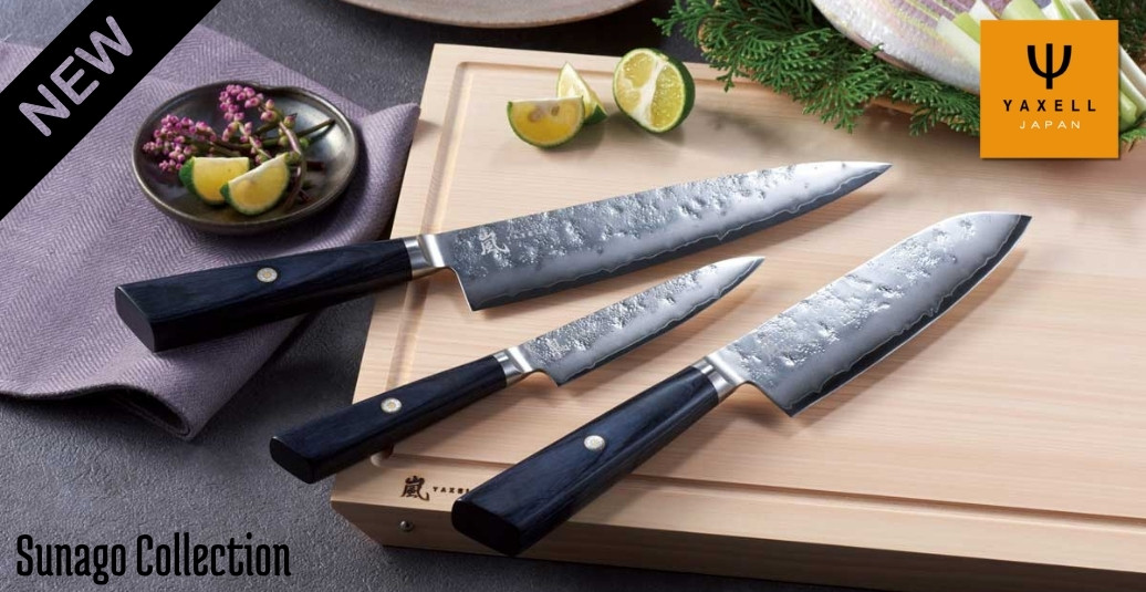 Yaxell Sunago - Japanische Küchenmesser mit Holzgriff
