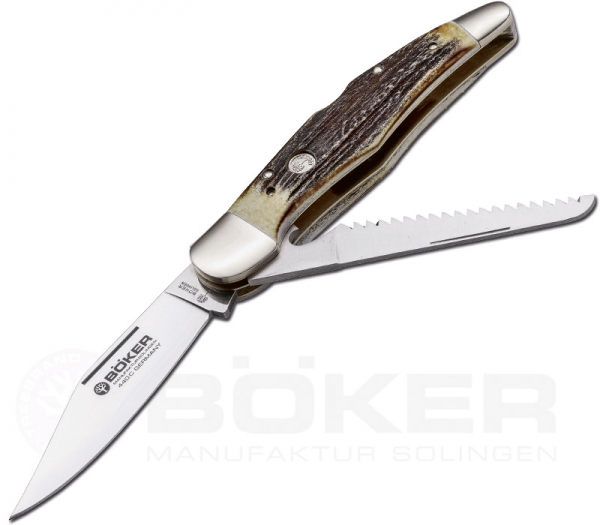 Böker, Hunting Pocket Knife Duo, Blade and Saw