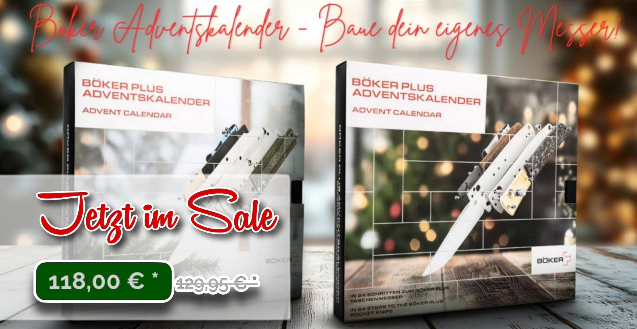 Der limitierte Messerbausatz jetzt im Sale - Böker Plus Adventskalender 2025
