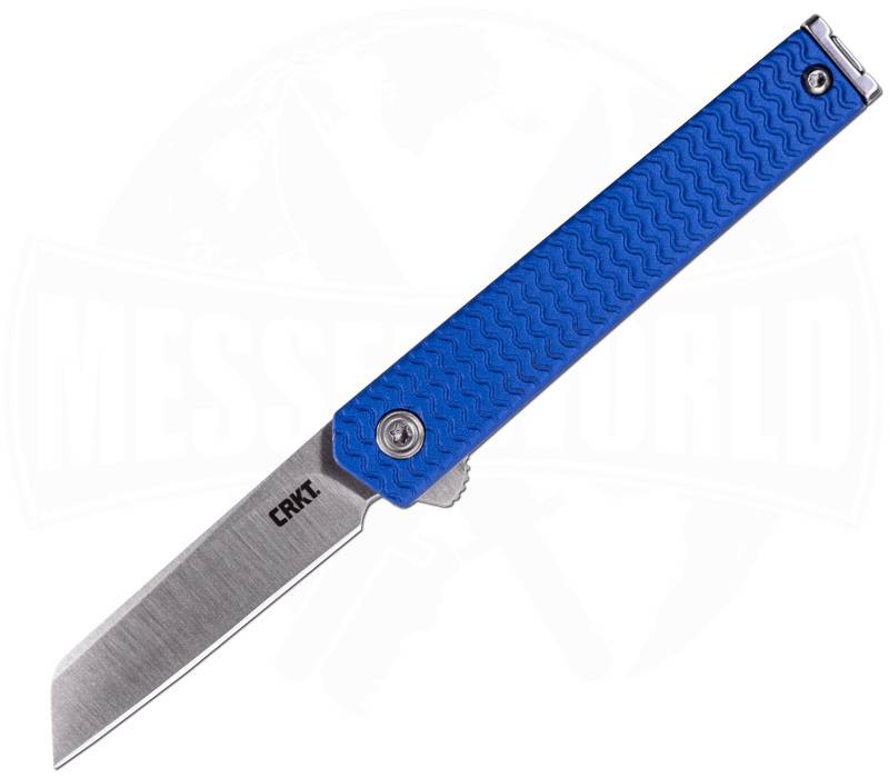 CRKT Compano Messer – Sheepsfoot-Klinge, 8Cr13MoV Stahl, Edelstahl-Griff Mit Blackwash