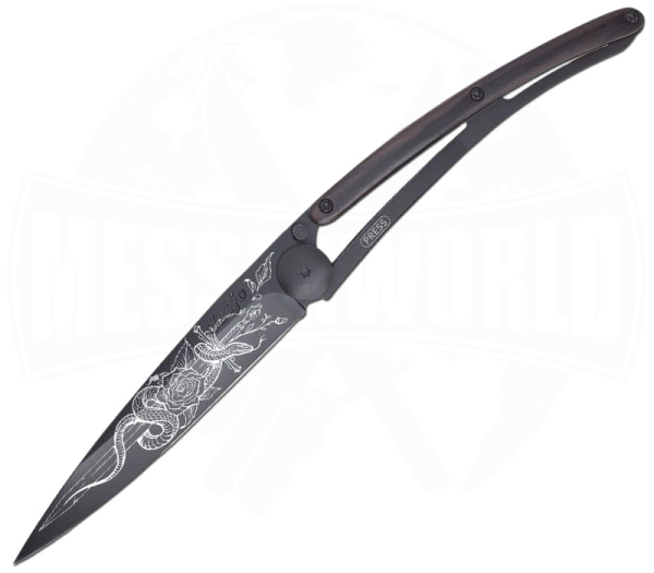 Deejo 37g Ebenholz Gleve – Französisches Design-Taschenmesser | Messerworld