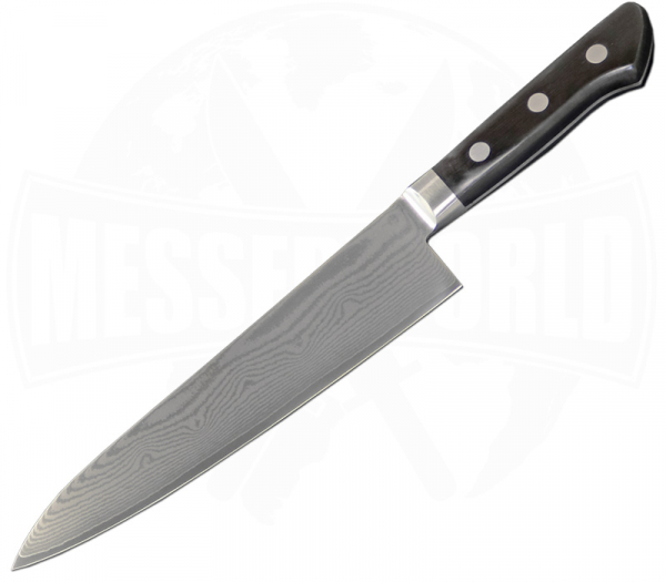 Kanetsune Seki Santoku 180 mm Plywood KC-100 Series Damask Kitchen Knife