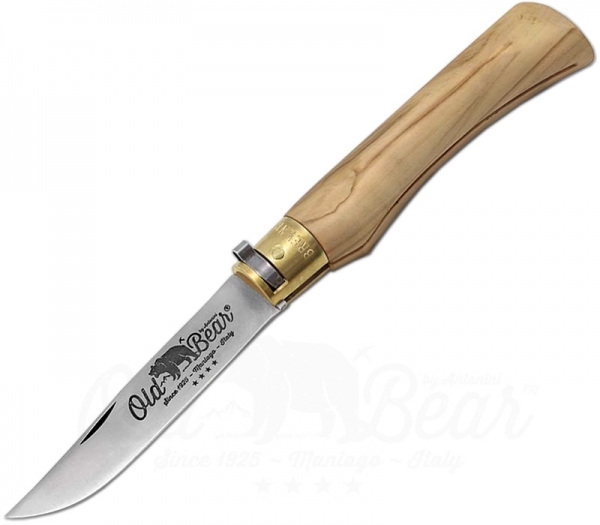 Old Bear XL Olive pocket knife with olive wood handle