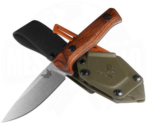 Benchmade Slipridge Fixed Wood + Gut Hook