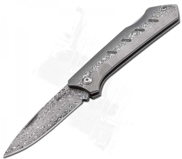 Damascus Dominator pocket knife 