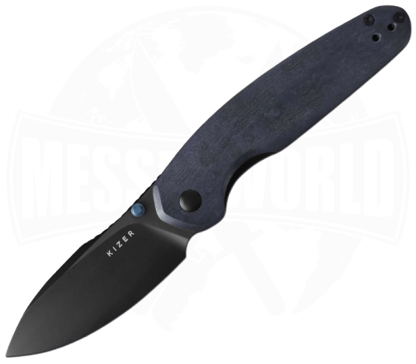 Kizer Meteora Blue Canyon Richlite - Einhandmesser mit Daumenpin