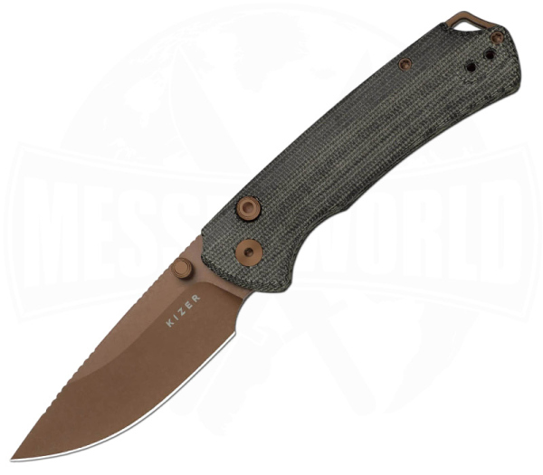 KIZER T1 BD Norplex UltreX Micarta Sunset