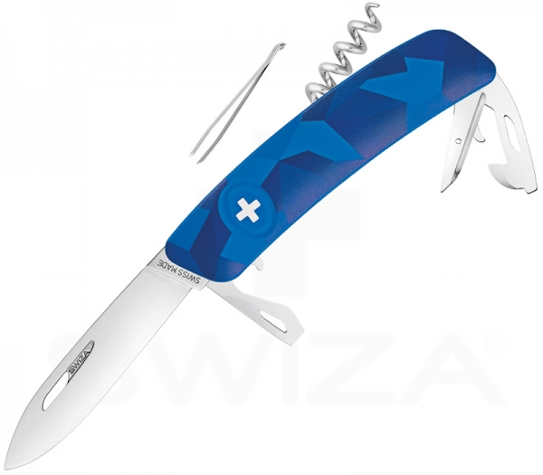 SWIZA C03 LIVOR with Blue Grip Scales