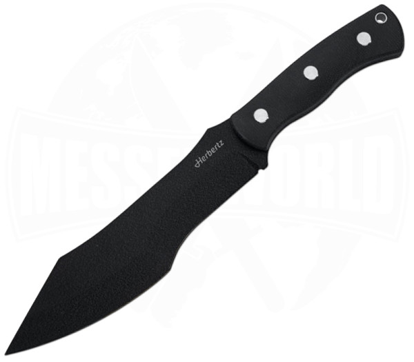 Herbertz Bushcraft-/Survivalmesser Black Micarta