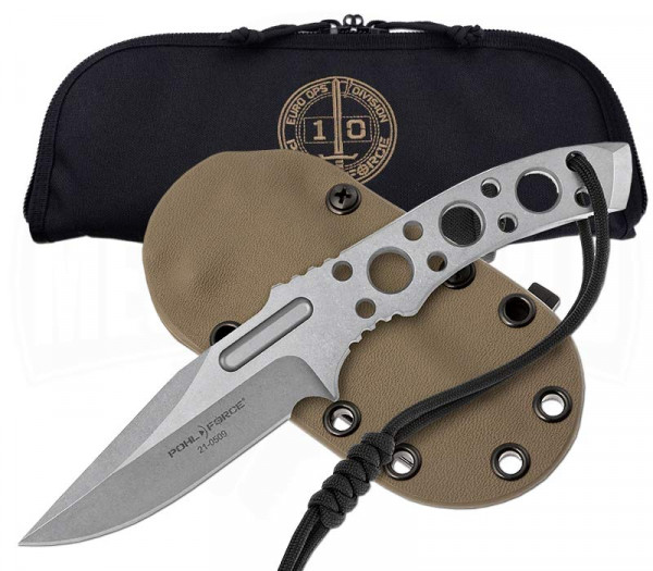 Pohl Force Charlie Two Stonewashed Set - Backup Outdoor Knife