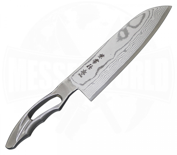 Kanetsune Seki Santoku Damascus - Barebone