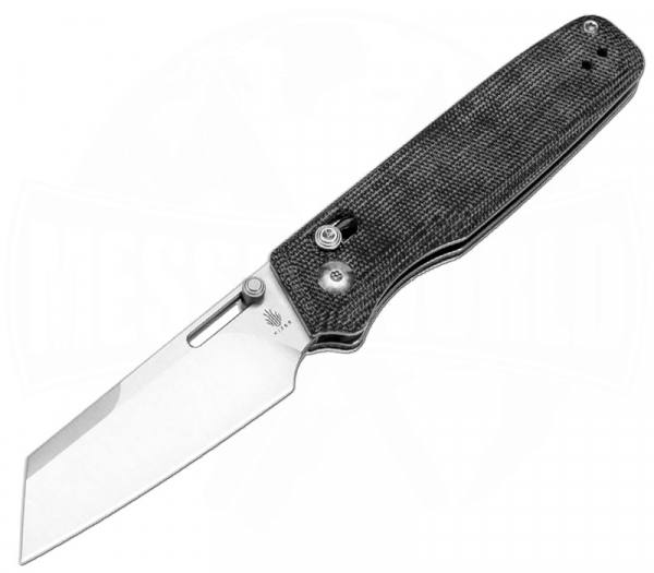 KIZER Task Micarta Black Slidelock Folder