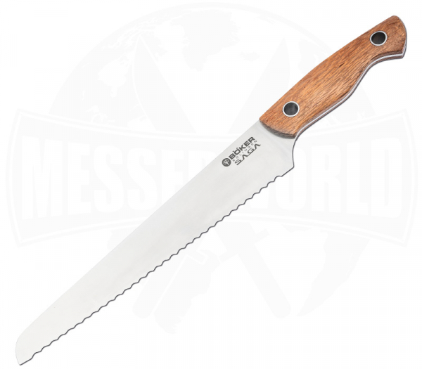 Boker Saga bread knife pearl wood satin finish