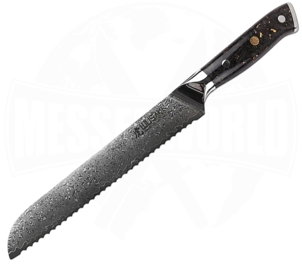 Wusaki Brotmesser 20 cm Sakin Damast 10Cr