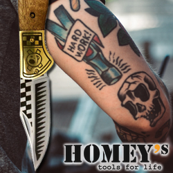 Homey´s Knife Tattoo Polynesia Netherlands Knives