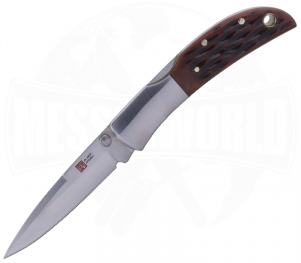 AL MAR Knives Hawk Honey Jigged Bone - Small Gentleman Folder