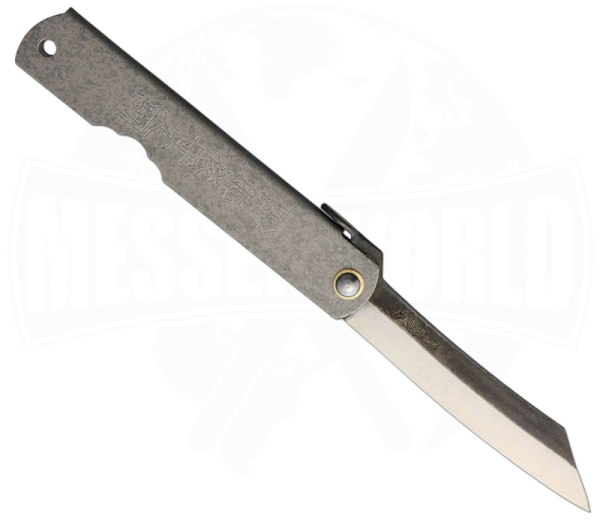 Higonokami Blue Paper Steel Silver