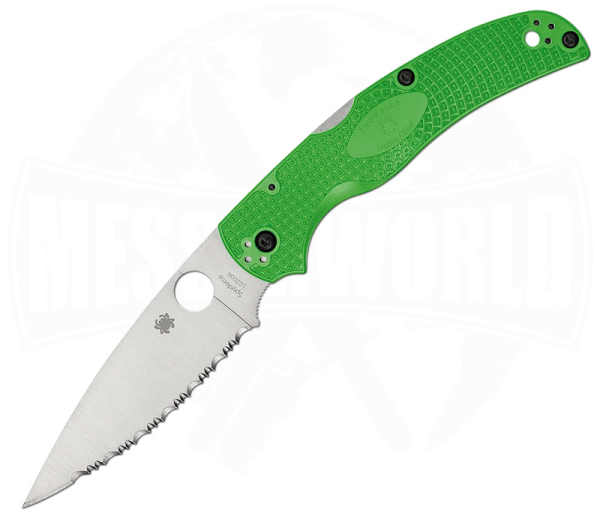 Spyderco Native Chief Salt Green Serrated Taschenmesser