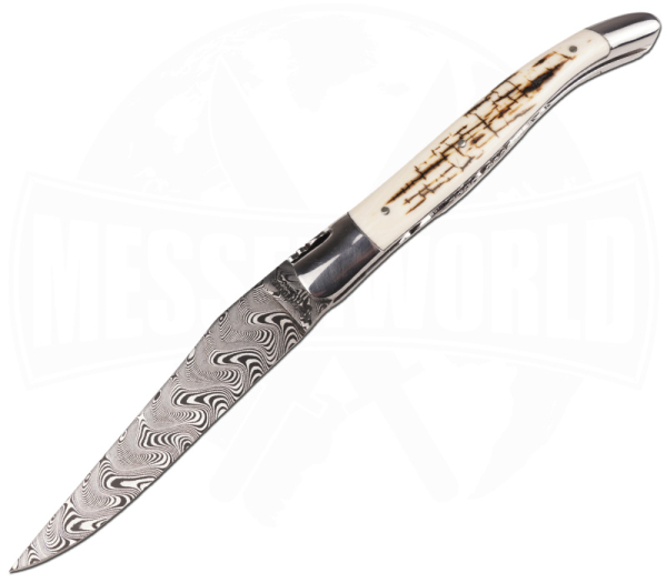 Laguiole en Aubrac Mammutkruste Doppelplatine 12 cm Balbach-Damast