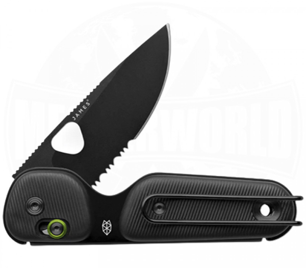 The James Brand - The Redstone All Black Serrated