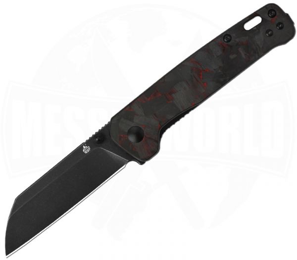 QSP Penguin G-10 Shredded CF Red - Taschenmesser