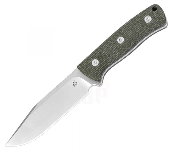 QSP Knives Bison Green Micarta