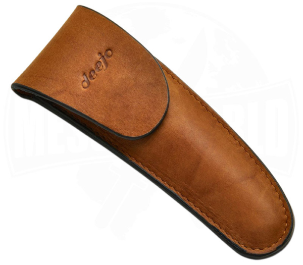 Deejo 37 g Leder-Holster Braun – Premium Gürteletui für 37 g Messer | Messerworld