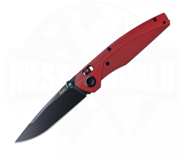 Acta Non Verba A100 Red One Hand Knife Unscrewable Thumb Pin Magnacut