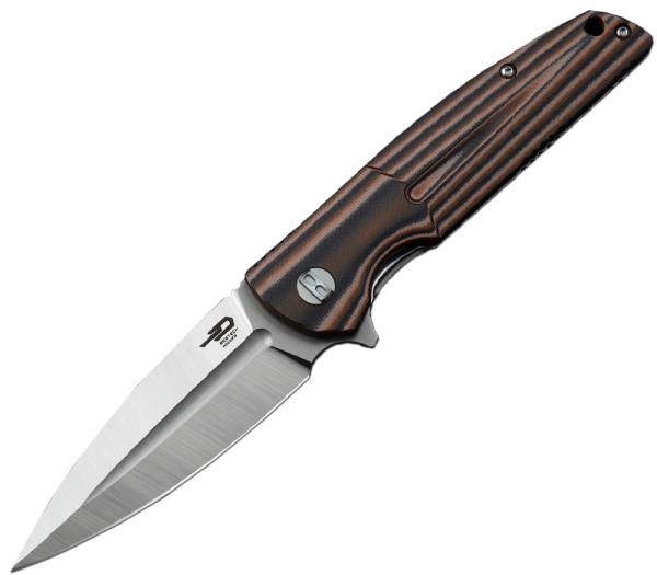 Bestech Knives Fin Black/ Orange/ Beige BG34C-1