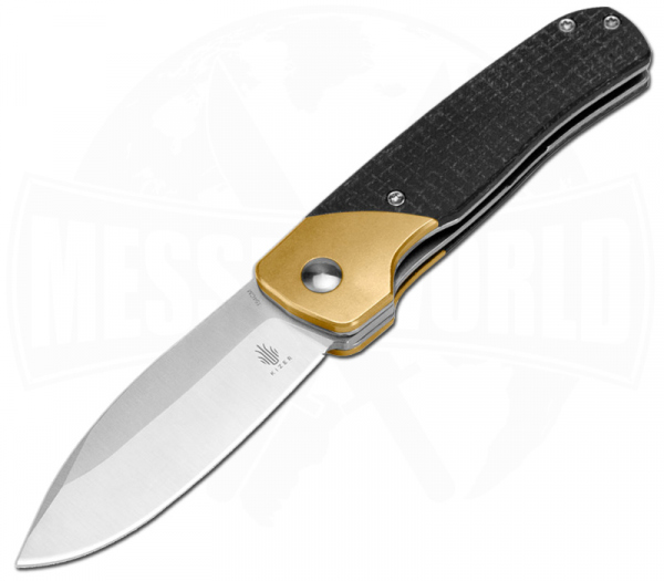 Kizer Gravel Brass Micarta Black