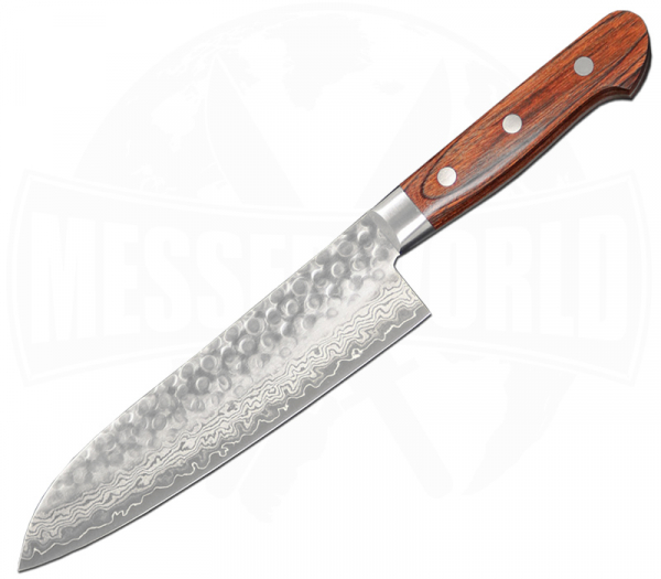 Kanetsune Seki Santoku 185 mm - Damask Kitchen Knife