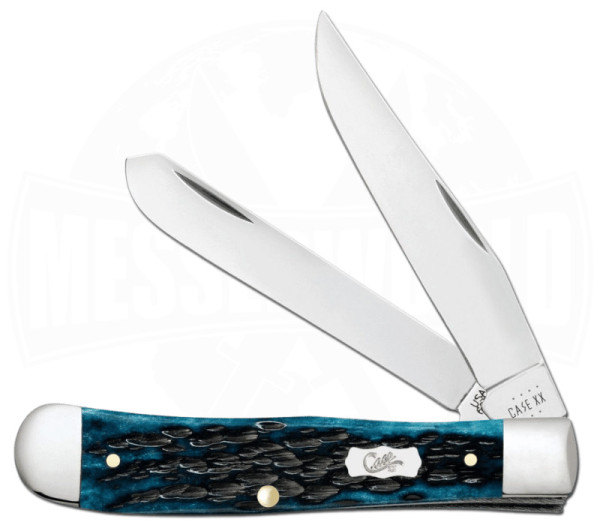 Case Cutlery SS Mediterranean Blue Bone Trapper