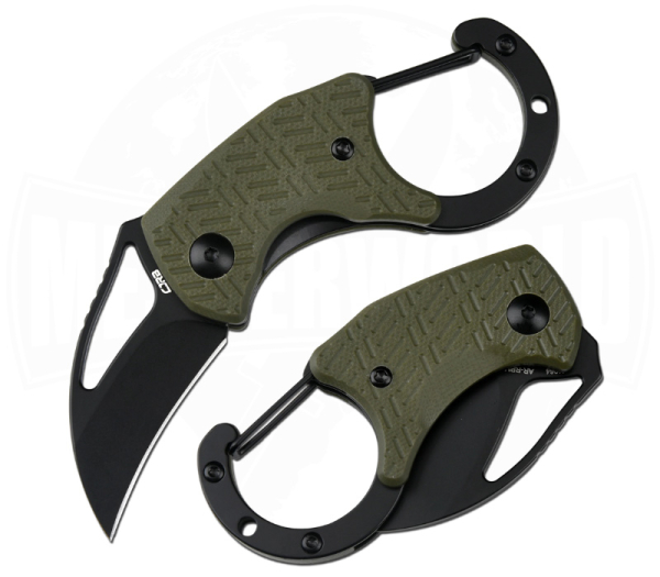 CJRB Anansi G10 Green - Karambit mit Karabiner
