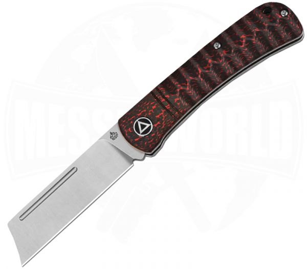 QSP Knife Hedgehog red Carbonfiber 