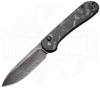 Elementum Damast Button Lock Carbon