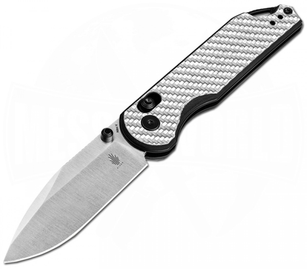 KIZER Assassin CF Silver & Black EDC