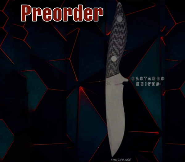Bastards Knives Venator Fixed Dark Matter Black Preorder