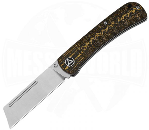 QSP Knife Hedgehog Golden Carbonfiber 