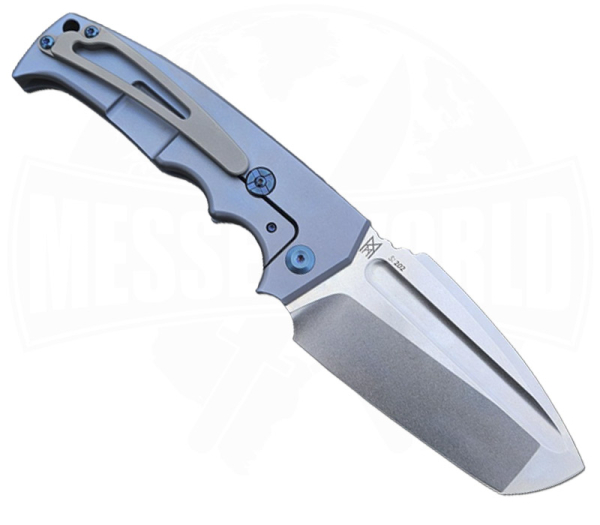 Midgards Messer Little Viking Titanium V2 Blau Clip