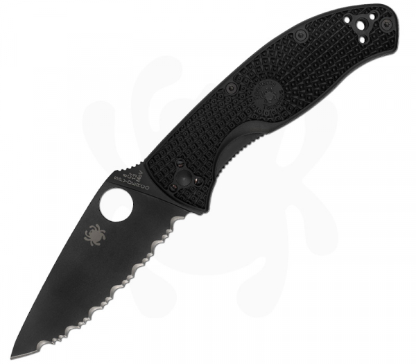 Tenacious FRN All Black Serrated Blade