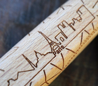 Preview: Décalé Série City Paris Beech CFPARH with motif of the city of Paris Preview: Décalé Série City Paris Beech CFPARH with motif of the city of Paris