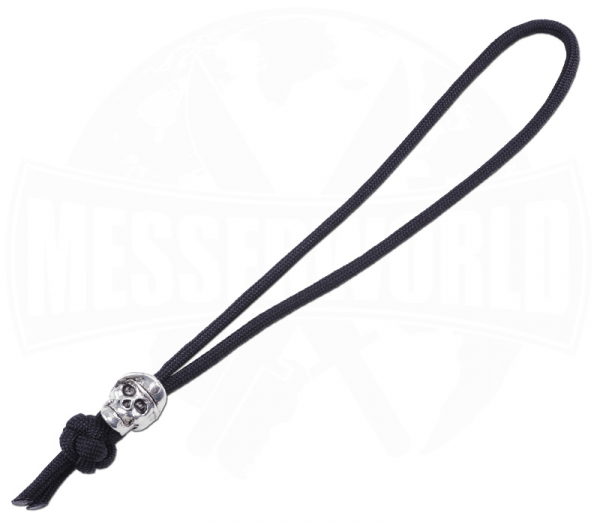 Lanyard Beret Skull Black