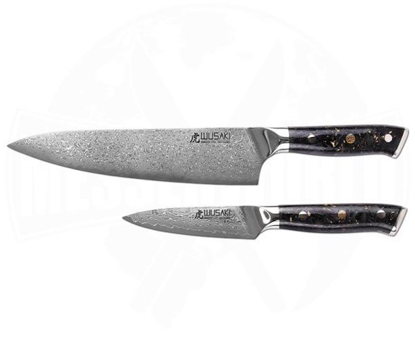 Wusaki Sakin Messerset 2-teilig Damast 10Cr
