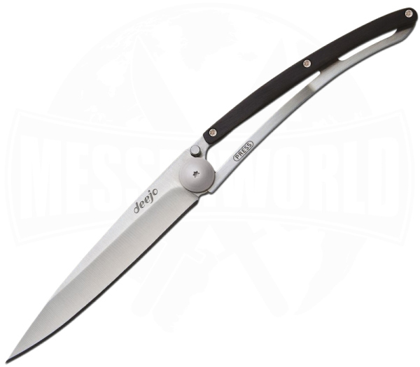 Deejo 37g Classic Ebenholz – leichtes EDC-Messser mit Holzgriff | Messerworld