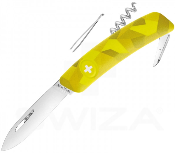 Swiza C01 Velor knife - Modern handle scales